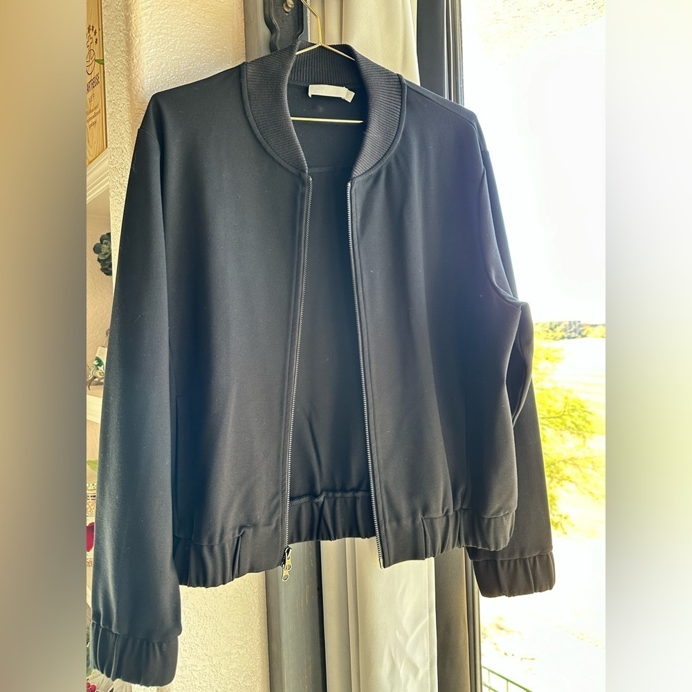 Vince Black Bomber Jacket Size M (Unisex) - Picture 6 of 14